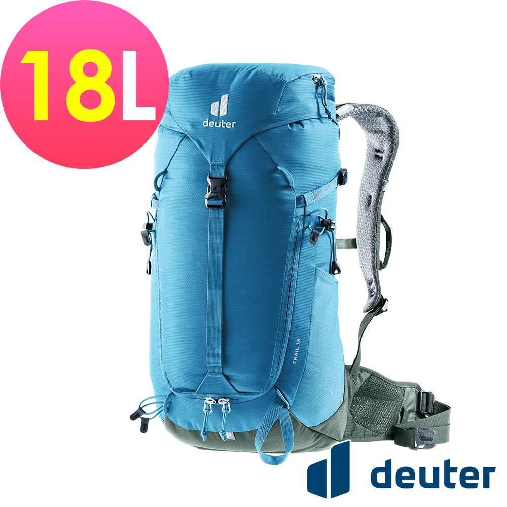 【deuter 德國】TRAIL 輕量拔熱透氣背包/登山背包18L(3440124 0