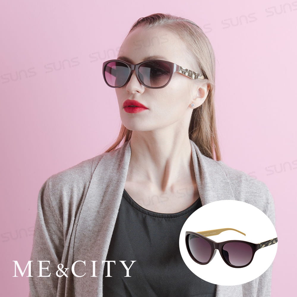 【ME&CITY】 時尚義式多彩紋樣太陽眼鏡 抗UV (ME 120005 J424) 0