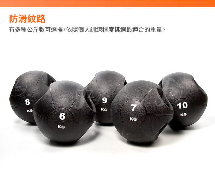 【ABSport】手把藥球（7KG－黑款）／重力球／健身球／重量球／藥球／實心球／平衡訓練球 2