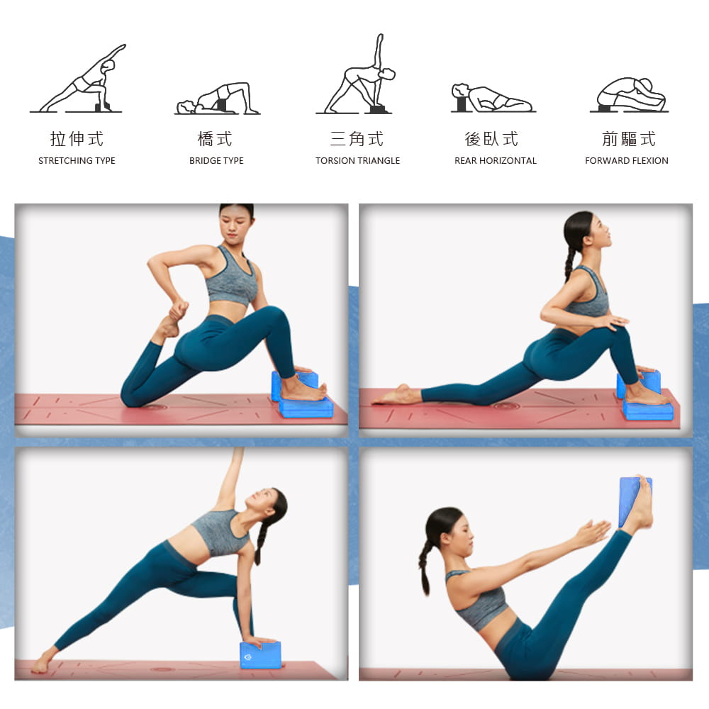 【MACMUS】40D 高密度EVA健身運動瑜伽磚 2