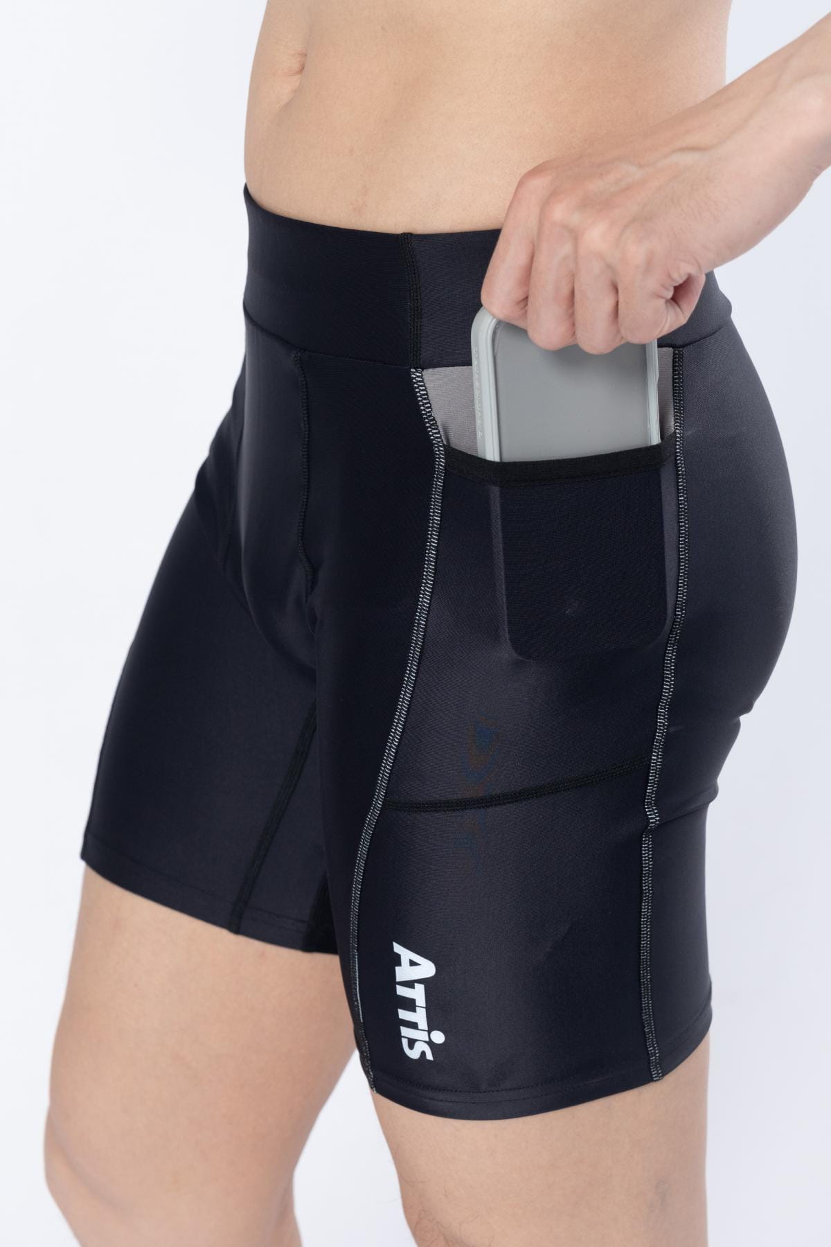 【Attis亞特司】男膠原反光緊身短褲-四色 7