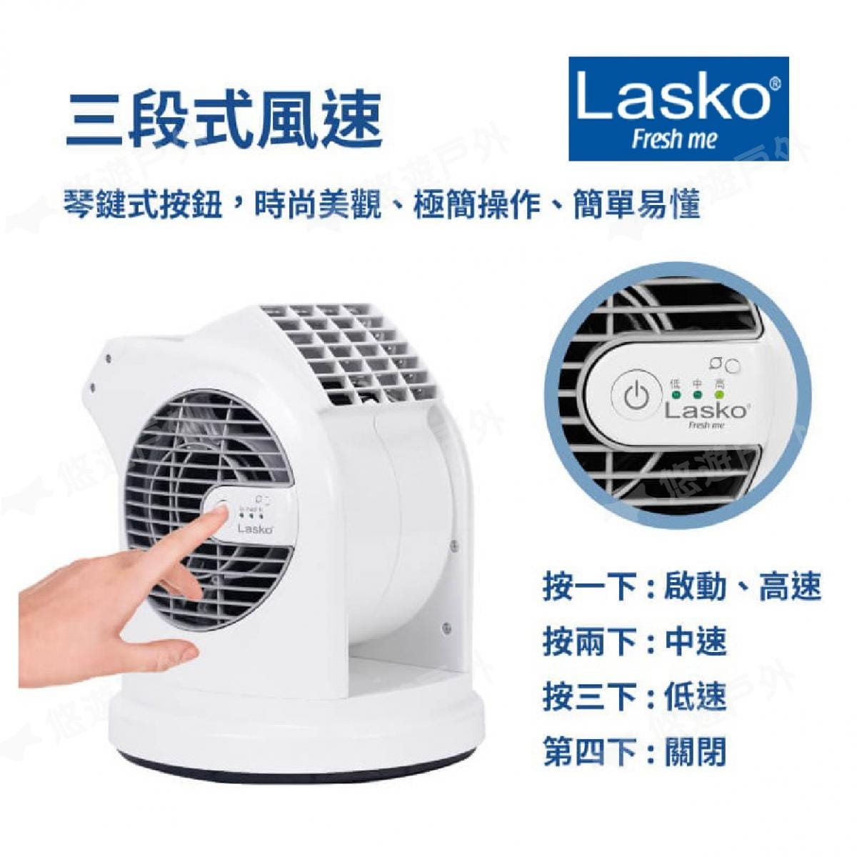 【LASKO】智多星二代噴射渦輪循環風扇_U11310TW (悠遊戶外) 4