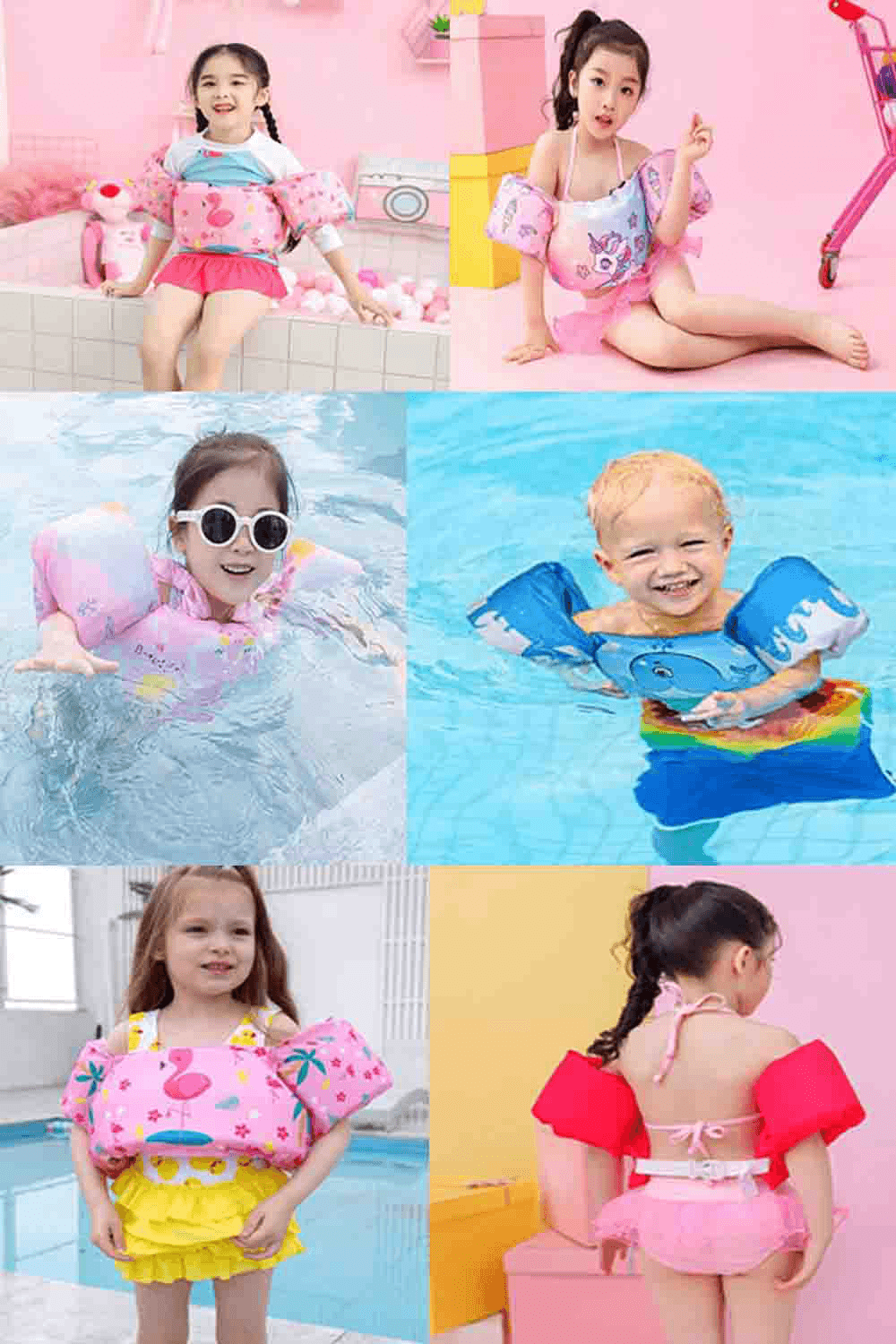 兒童免充氣海绵浮力衣 手臂浮力圈 水袖 浮力背心  學游泳裝備 游泳配件【SV61334】 14