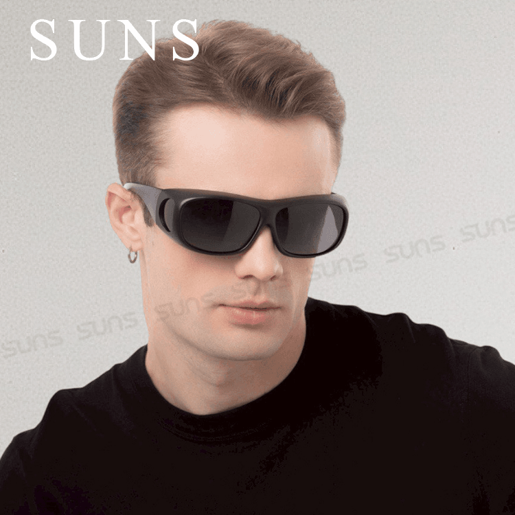 【suns】MIT偏光太陽眼鏡 砂黑框 抗UV400 (可套鏡) 2