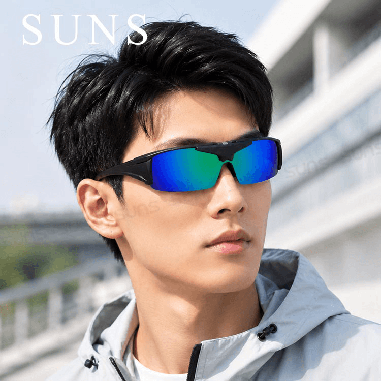 【suns】運動偏光REVO電鍍上翻式太陽眼鏡(可套鏡) 3