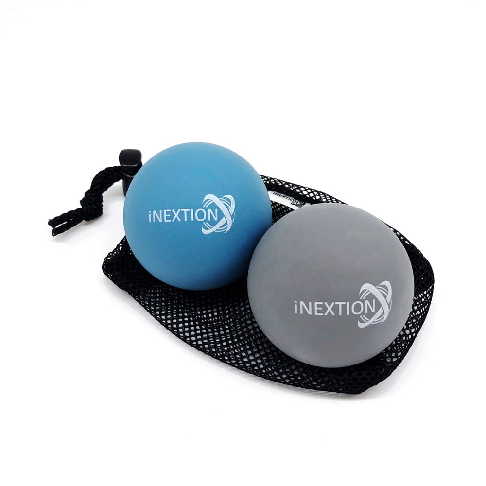 【INEXTION】Therapy Balls 筋膜按摩療癒球(2入) - 淺藍+天灰 台灣製 0