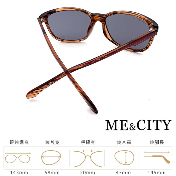 【ME&CITY】 經典義式潮流太陽眼鏡 抗UV (ME 21001 C99) 12