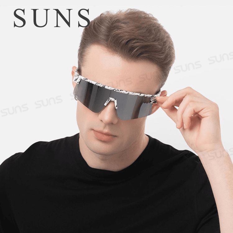 【suns】MIT運動墨鏡 流線柱面運動款 抗UV【S521】 1