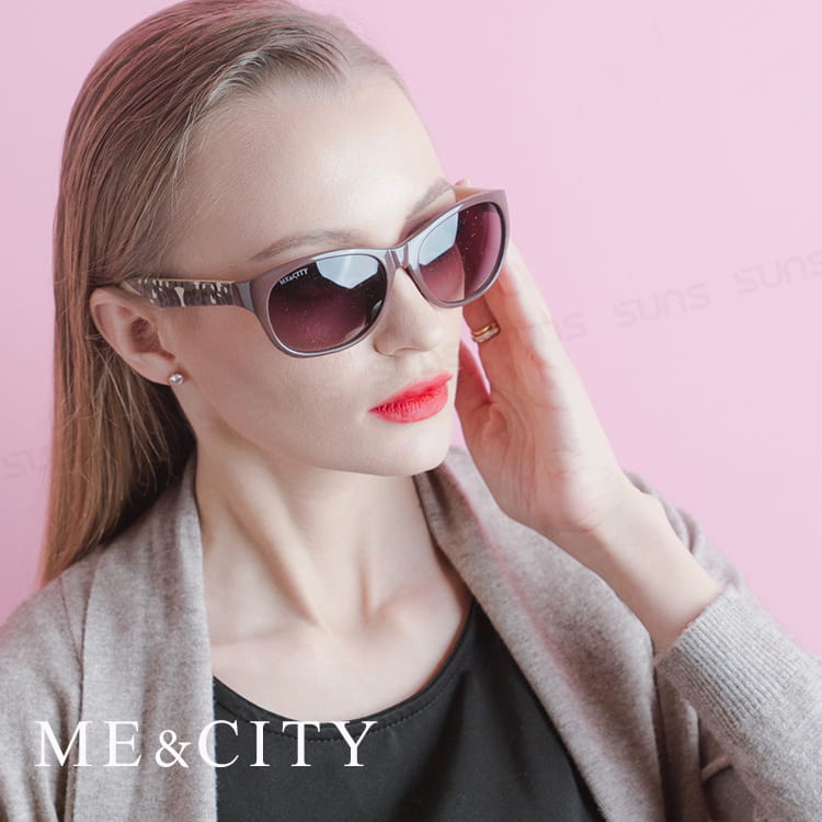 【ME&CITY】 時尚義式多彩紋樣太陽眼鏡 抗UV (ME 120005 J424) 1