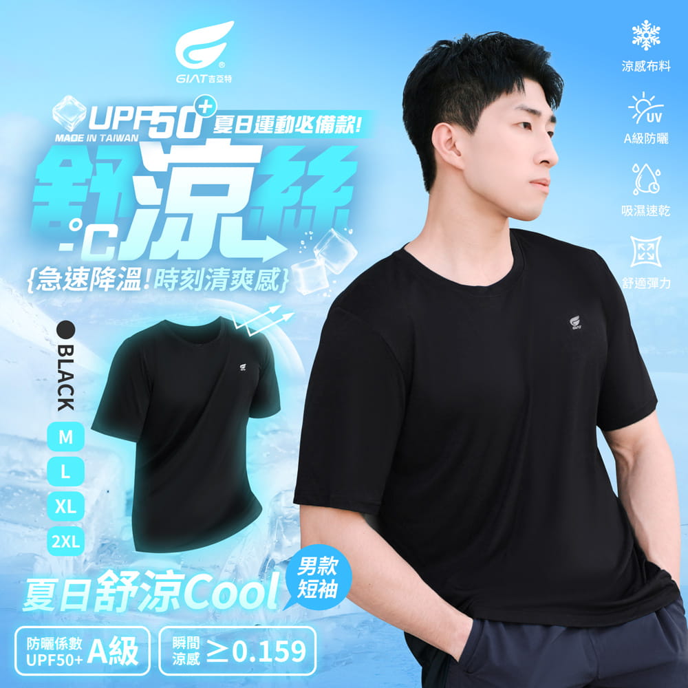 【GIAT】台灣製舒涼防曬速乾短袖上衣(男款/女款) 3