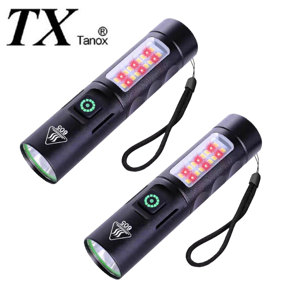 【TX】雙光源白束光LED手電筒2入組(T-U150-2) 0