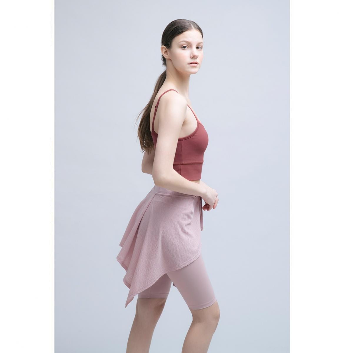 【BARREL】FIT LEGGINGS COVER UP 美臀罩衫 #DUSTY PINK 4