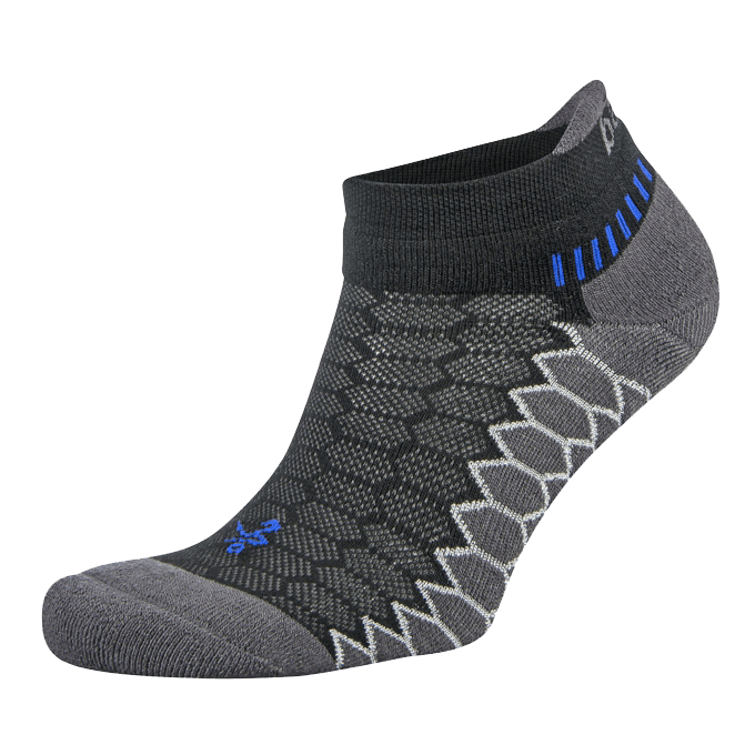 南非國寶襪Balega-Silver銀纖維短筒襪/跑步襪/運動襪-黑銀 0