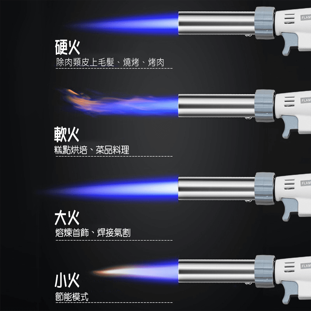 卡式爐噴槍接頭 點火器 噴火槍 1300度高溫 料理噴槍 戶外露營燒烤【SV61219】 3