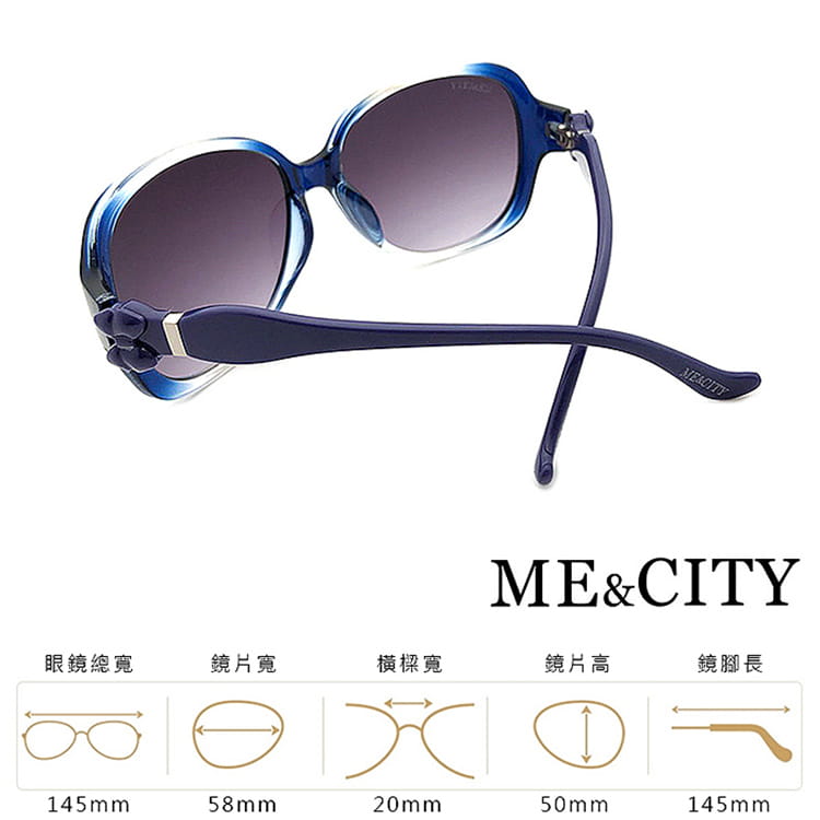 【ME&CITY】 甜美蝴蝶結造型太陽眼鏡 抗UV (ME 1225 F01) 10