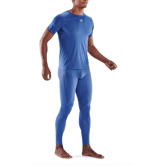【澳洲SKINS壓縮服飾】澳洲SKINS-3訓練級短袖排汗衣(男)淺藍ST0150455(共四色) 5