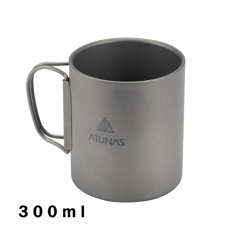 ATUNAS雙層鈦隔熱隨行杯300ml 0