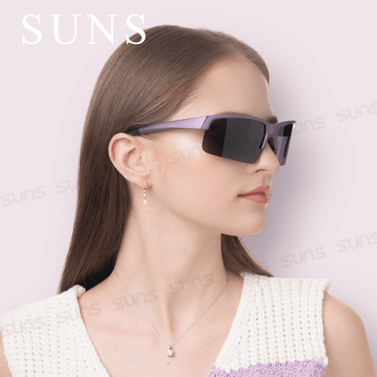 【suns】柱狀運動偏光太陽眼鏡 路跑/單車/自行車 抗UV400 S820 5
