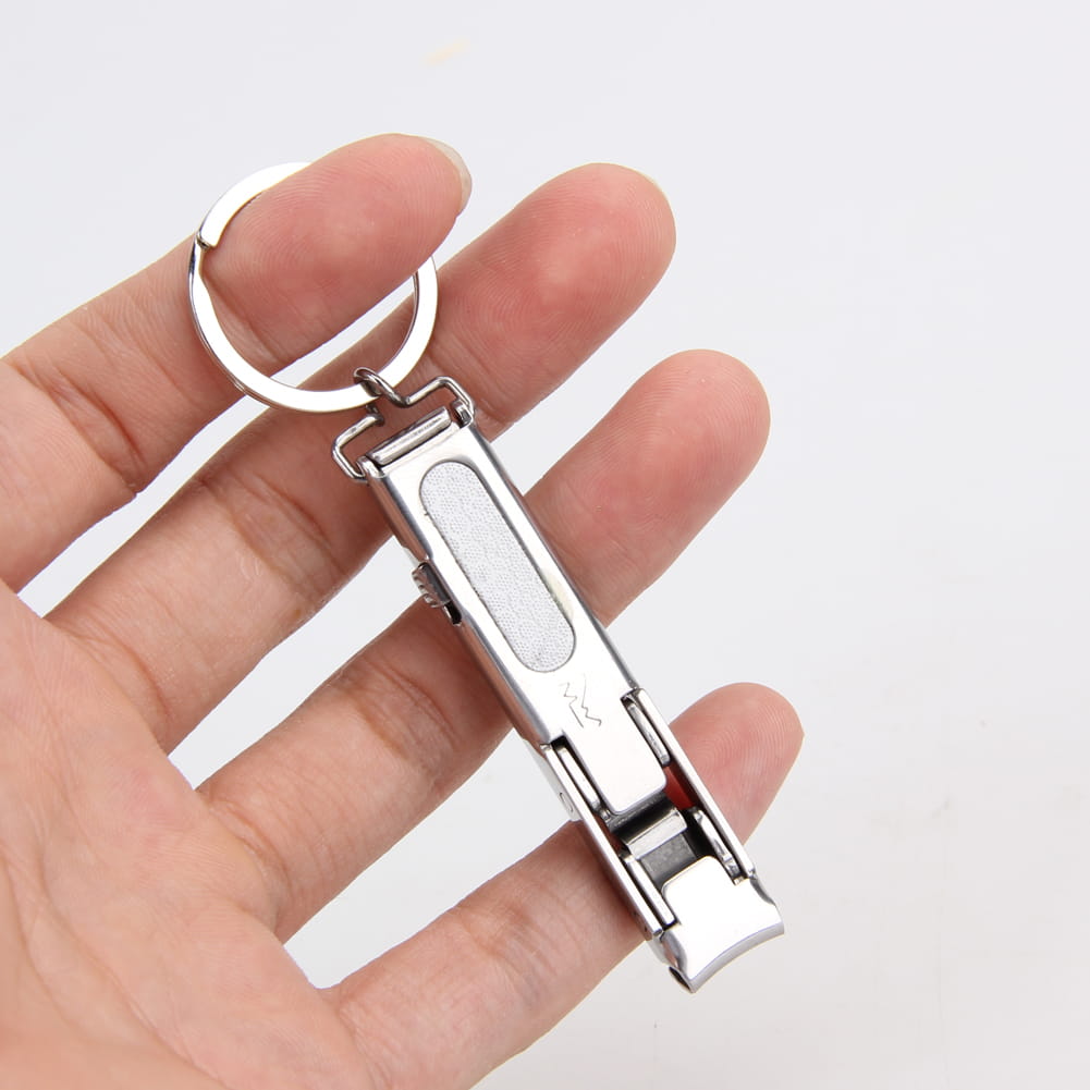 【Outkeeper】戶外旅行便攜式不鏽鋼摺疊鑰匙扣指甲鉗 6