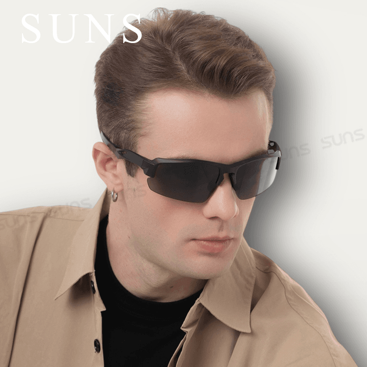 【suns】MIT運動墨鏡 流線柱面運動款 抗UV【S002】 5