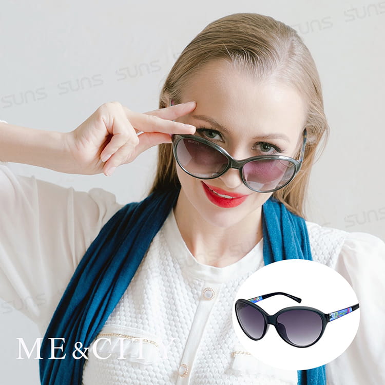 【ME&CITY】 低調炫彩時尚太陽眼鏡  抗UV(ME 22005 C01) 0