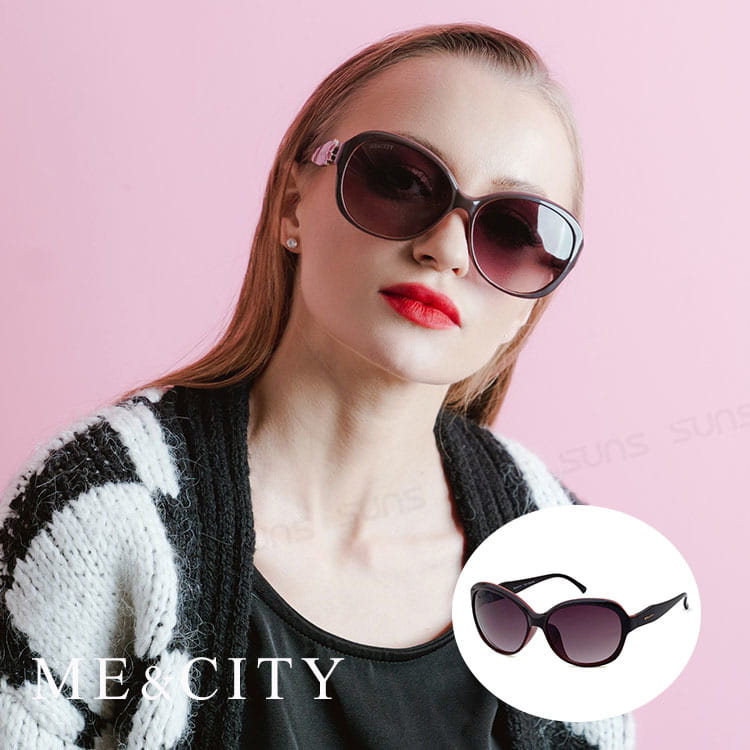 【ME&CITY】 【ME&CITY】 義式典雅簡約太陽眼鏡 抗UV (ME 1203 J01) 0