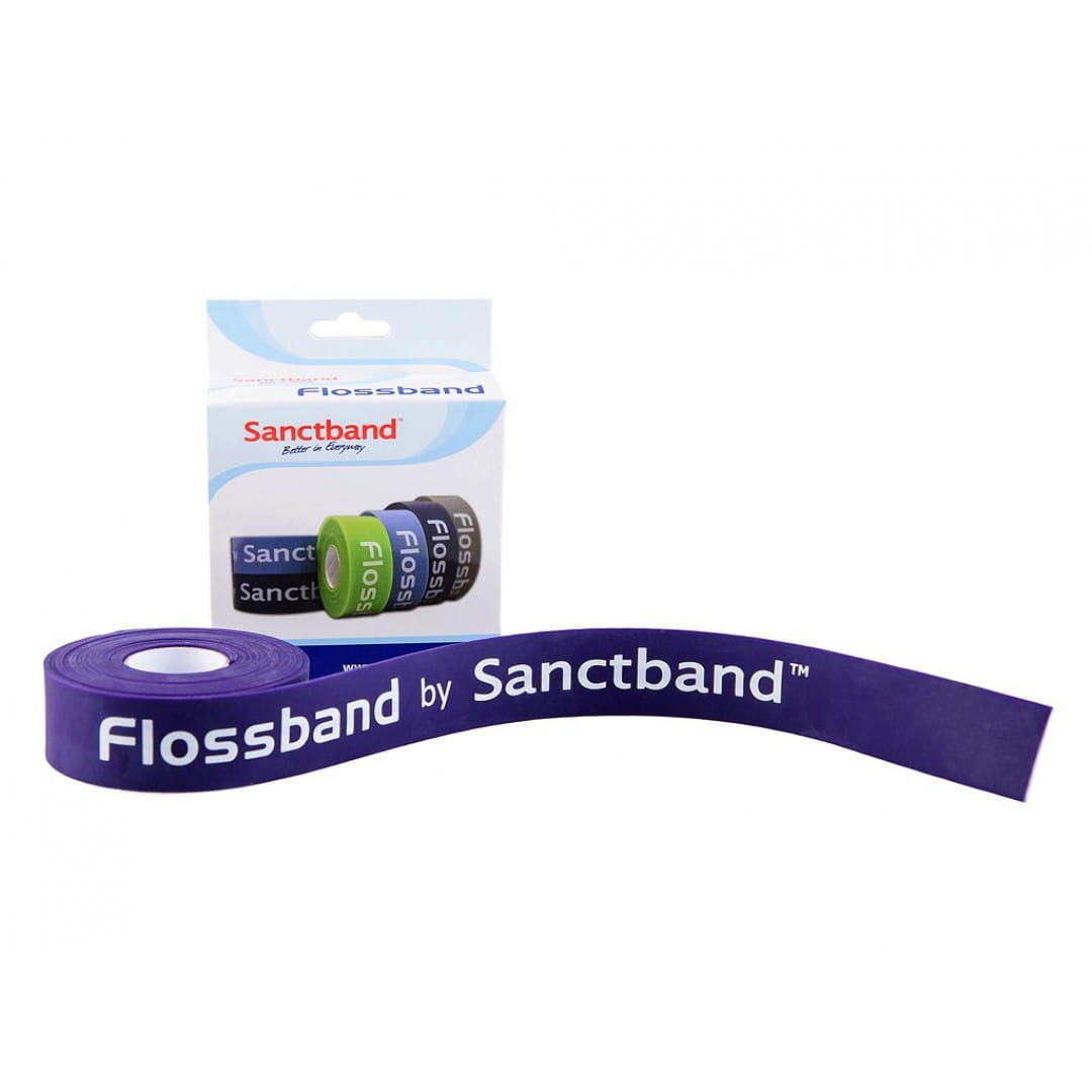 【Sanctband】 Flossband福洛斯功能性加壓帶-紫色細版 (1英吋重型) 0