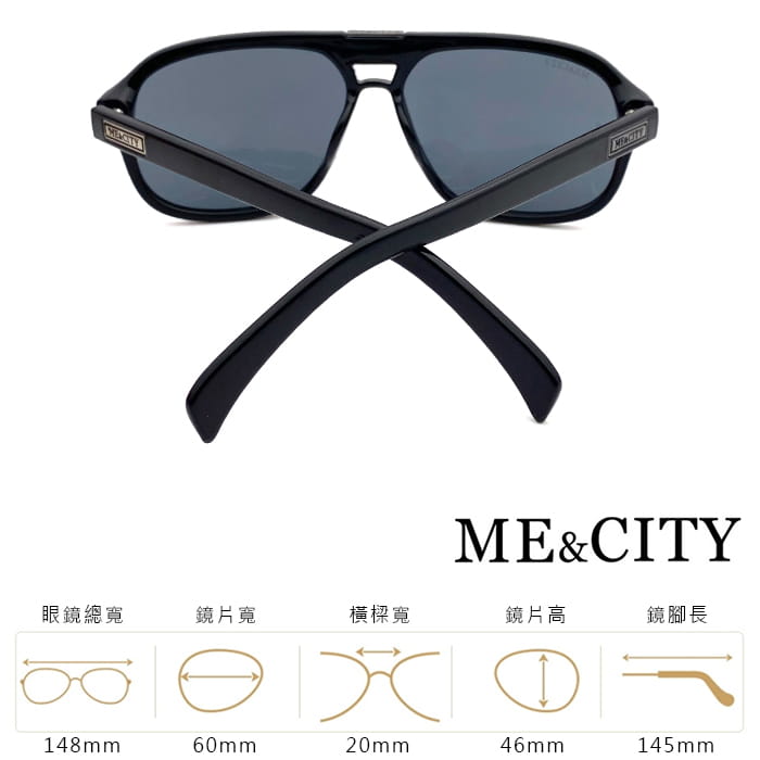 【ME&CITY】 韓版飛行員太陽眼鏡 抗UV (ME 1107 L01) 11