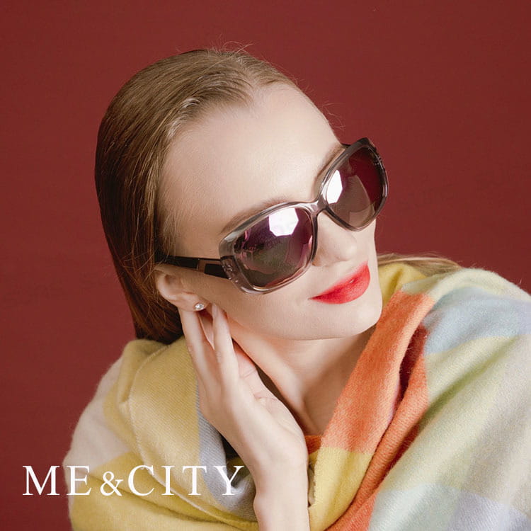 【ME&CITY】 歐美偏光簡約大框太陽眼鏡 抗UV (ME 22002 C01) 1