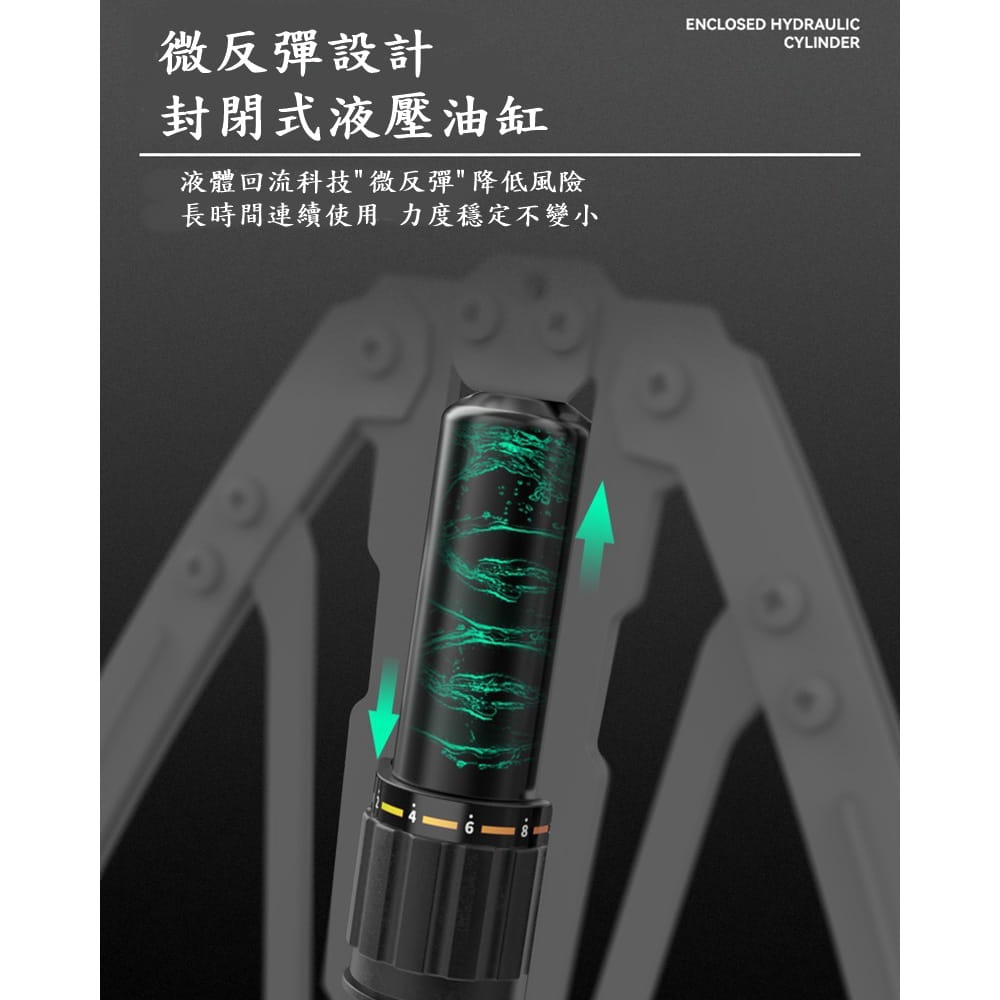 【CAIYI 凱溢】Caiyi 計數液壓臂力器 臂力訓練器 臂力器 腹肌訓練器 11