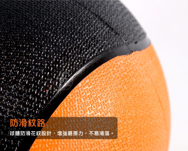 【ABSport】橡膠重力球（5KG－黑款）／健身球／重量球／藥球／實心球／平衡訓練球 2