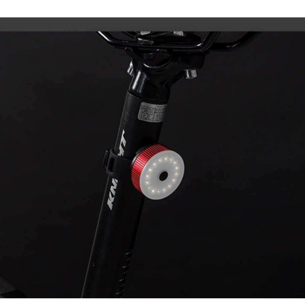 巨安戶外【111111137】 自行車燈警示騎行裝備騎行燈USB充電炫彩鋁合金自行車尾燈 13