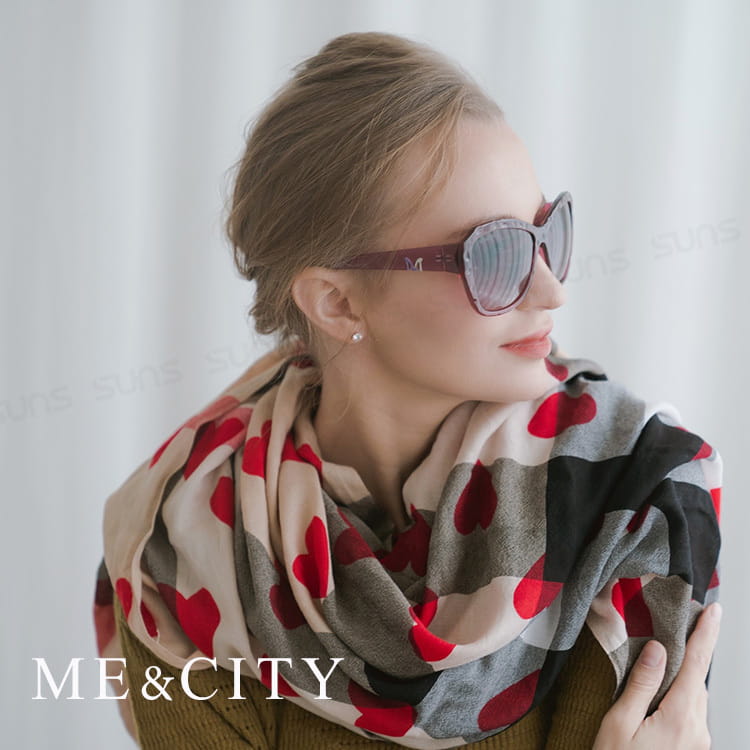 【ME&CITY】 迷情優雅歐美大框太陽眼鏡 抗UV(ME 1207 E01) 1
