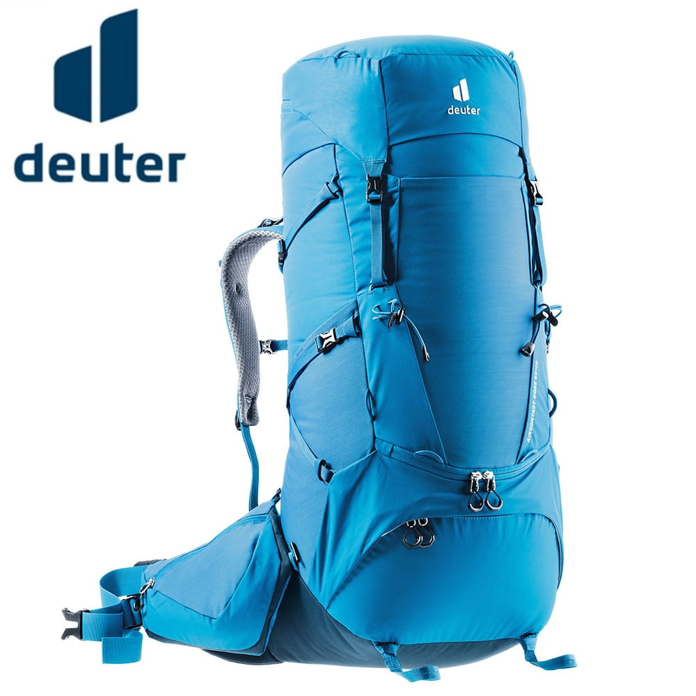 deuter 德國AIRCONTACT CORE拔熱式透氣背包60+10L(3350522藍 0