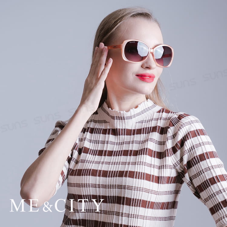 【ME&CITY】 甜美心型鎖鍊太陽眼鏡 抗UV (ME 1224 L01) 4