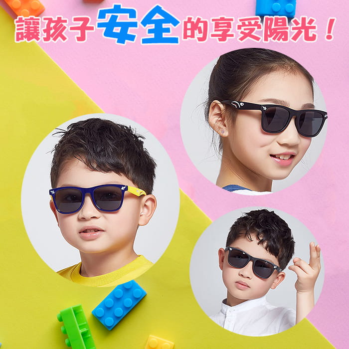 【suns】兒童休閒偏光眼鏡 鯊魚造型 抗UV (可扭鏡腳 鑑驗合格) 1