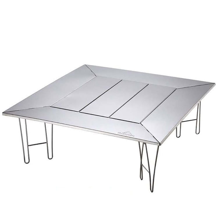 【Campingmoon】全不鏽鋼花紋板圍爐桌 (悠遊戶外) 7