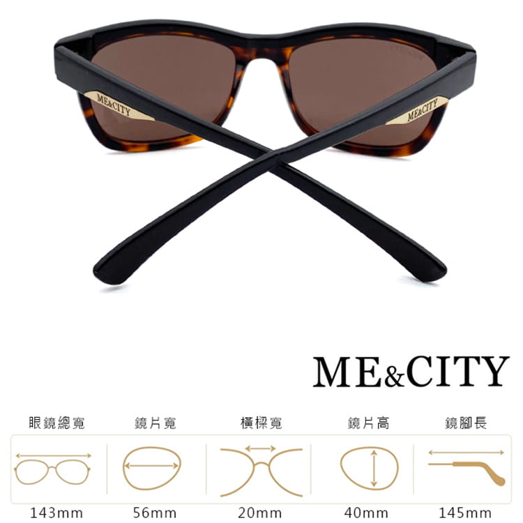 【ME&CITY】 義式戀語雙色太陽眼鏡 抗UV (ME 120026 J520) 11