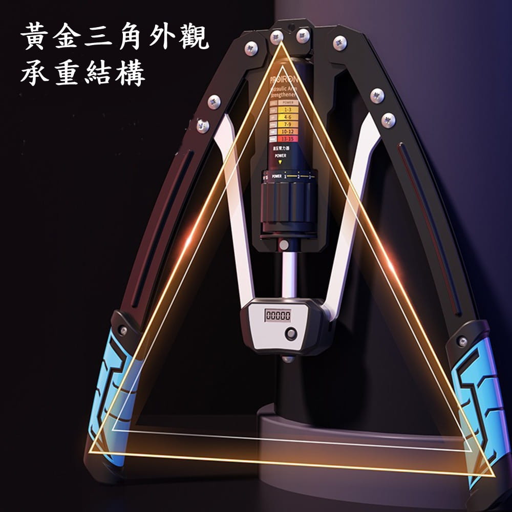 【CAIYI 凱溢】Caiyi 計數液壓臂力器 臂力訓練器 臂力器 腹肌訓練器 6