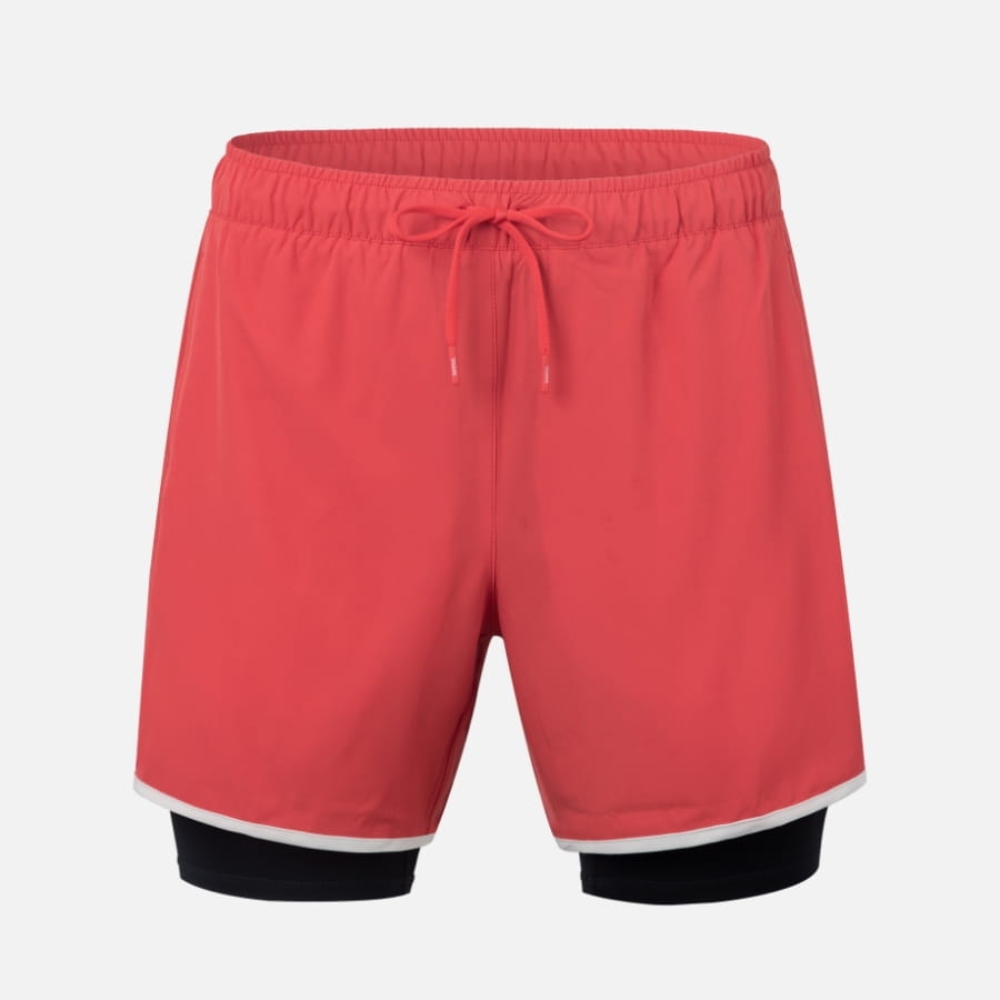【BARREL】悠閒男款兩件式海灘褲 #SOFT RED 3