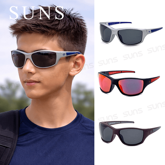 【suns】頂級兒童運動偏光太陽眼鏡 抗UV 防滑 N325B 0