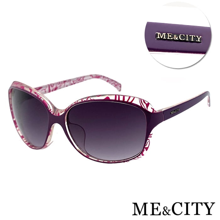 【ME&CITY】 皇室風格紋路簡約太陽眼鏡 抗UV (ME 120001 H432) 0