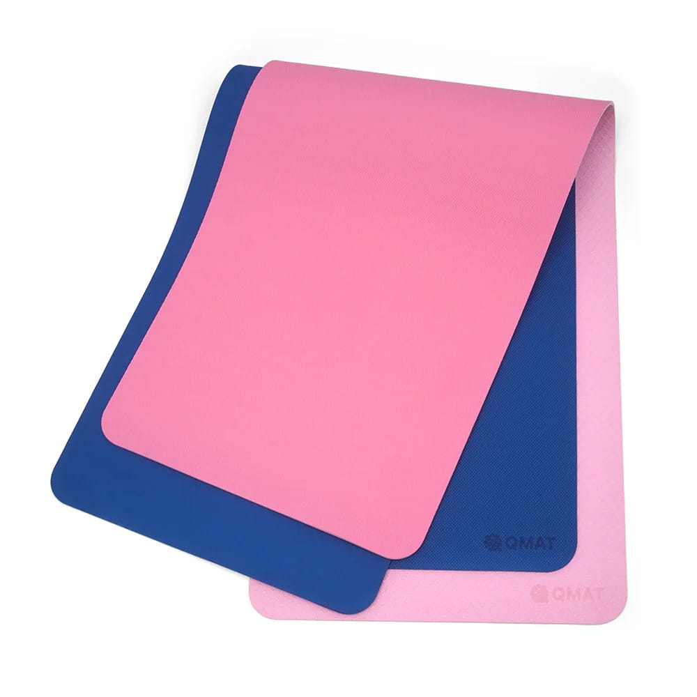 【QMAT】5mm瑜珈墊｜雙色雙面可用(隨貨附贈束帶及網袋) 0