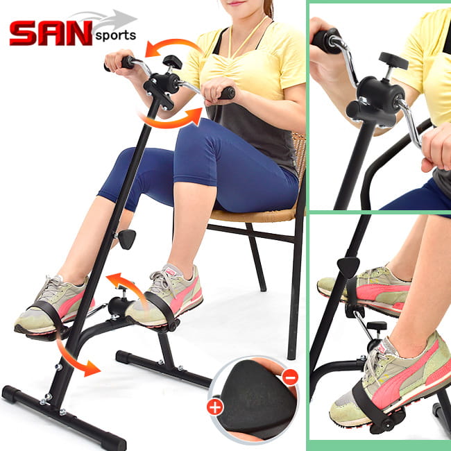 【SAN SPORTS】獨立手足健身車  (兩用手腳訓練機器/臥式美腿機/手轉腳踏車手部腿部腳踏器/室內腳踏車) 0