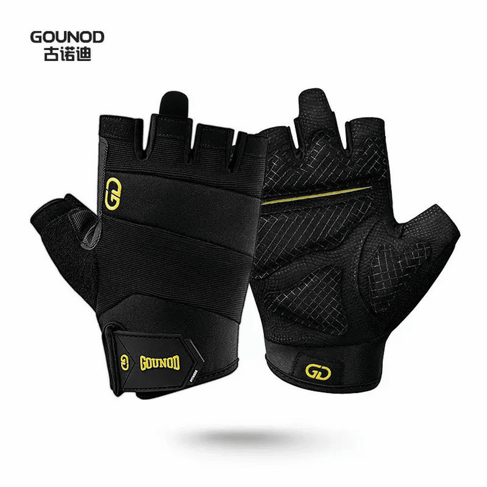 運動健身半指手套 健身綜合訓練手套 加強護腕手套 健身手套 重訓手套 舉重器械護手掌 0