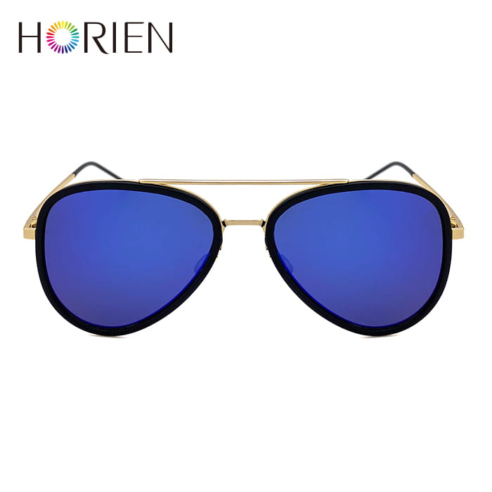 【HORIEN】海儷恩 經典復古飛行員偏光太陽眼鏡 經典藍 抗UV(N 6518 TD52) 5