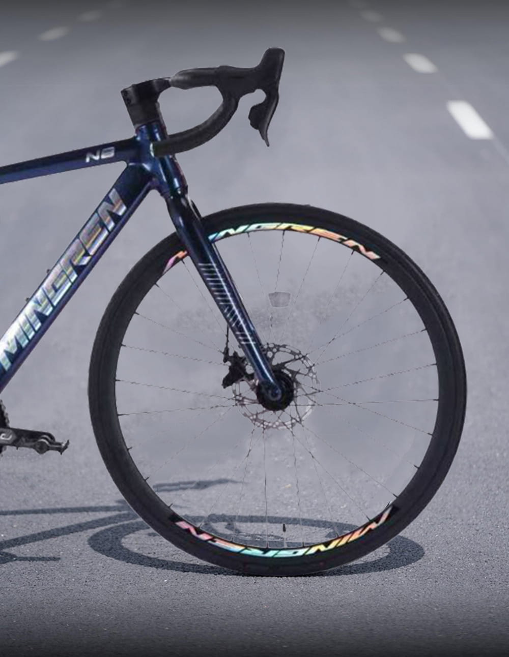 BIKEONE N8 鋁合金彎把碟煞破風18S甩把公路車,L-TWOO R5套件煞變合一平焊車架 16