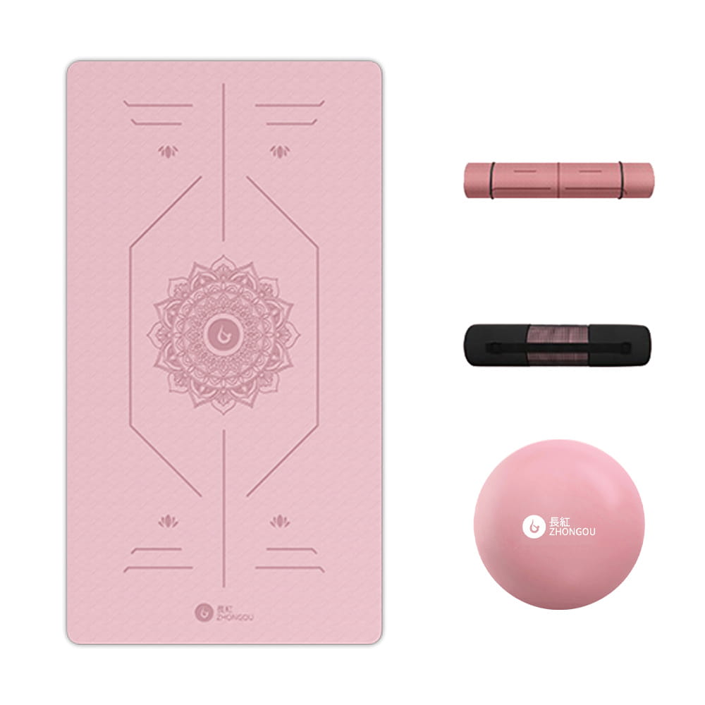 【X-BIKE買一送三】TPE正位線6MM厚185×61CM雙色瑜珈墊TP68(贈三大好禮) 3