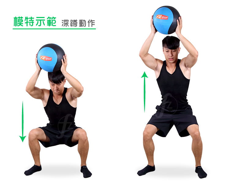 【ABSport】橡膠重力球（3KG－黑款）／健身球／重量球／藥球／實心球／平衡訓練球 5