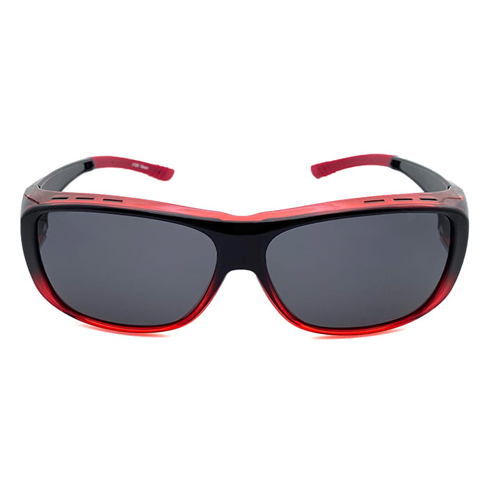 【suns】時尚漸層紅偏光太陽眼鏡 防滑鏡腳/抗UV400 (可套鏡) 4